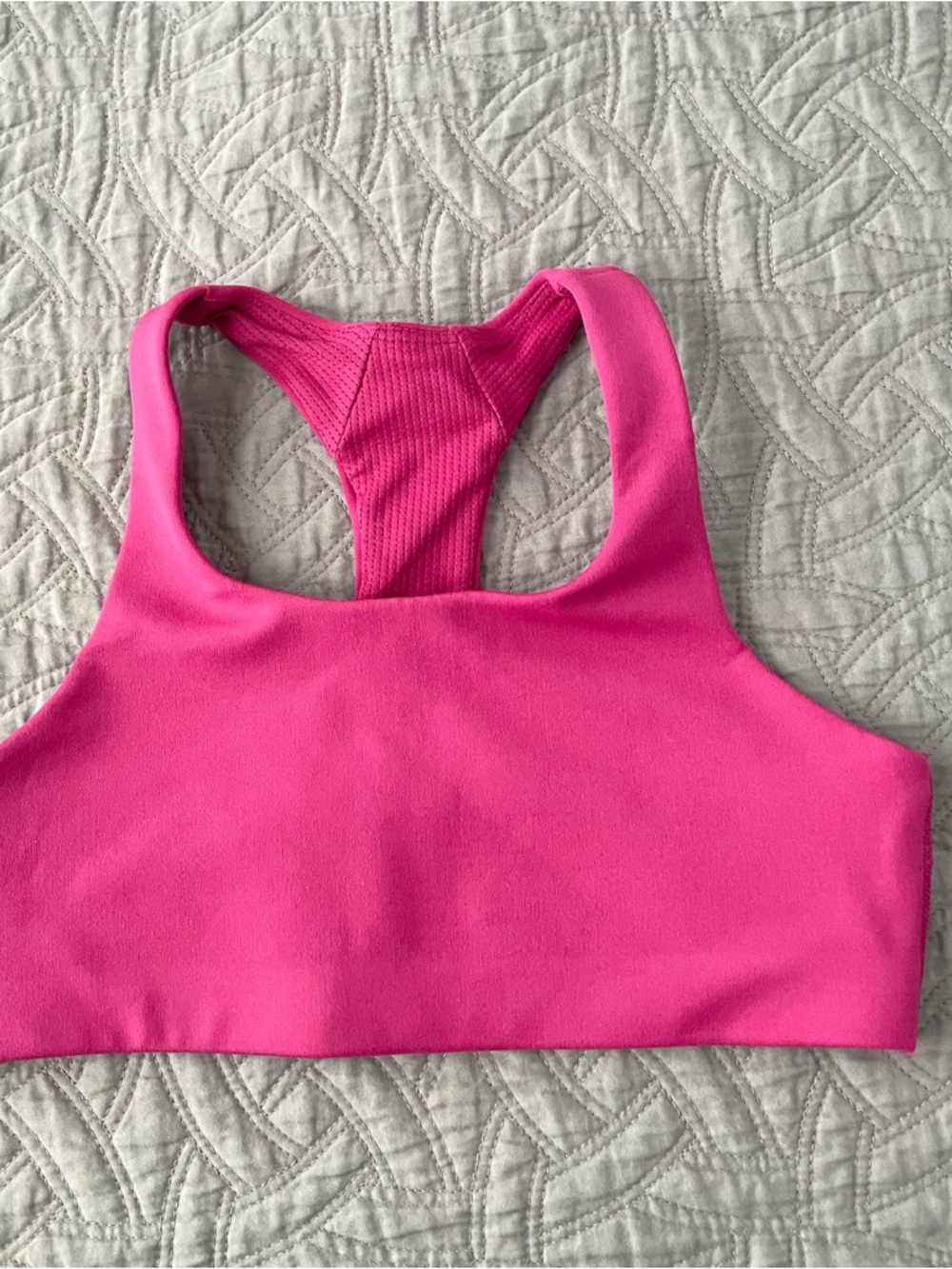 Athleta Girl Cloud Racerback Bra Hot Pink Size M